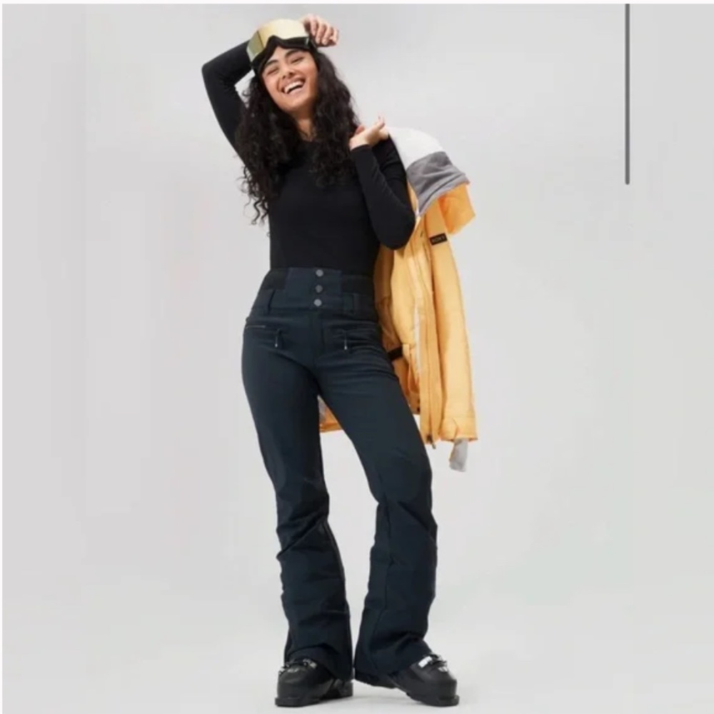 Roxy Women’s Rising High Technical Snow Pants Size NWT Black